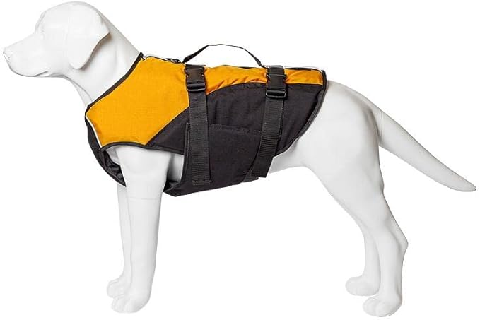 Stunt Puppy Float Doggy Life Jacket, Ergonomic Dog Life Vest for Swimming, Patented Design for Secure Fit, X-Small, Mango