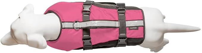 Stunt Puppy Float Doggy Life Jacket, Ergonomic Dog Life Vest for Swimming, Patented Design for Secure Fit, Small, Pink