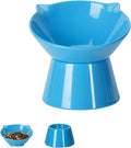 Detachable Elevated Cat Bowls, 15° Tilted Raised Cat Food Bowl Anti-Vomiting,Whisker Friendly, Adjustable Cat Dishes for Protecting Spine,Adult Kitten