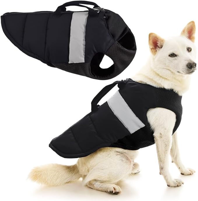Gooby Padded Vest Lift Dog Harness - Black, Medium
