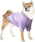 Extra Large Dog Clothes Hoodies Zip Up Sweaters for Big Dogs Labrador Border Collie Puppy Purple XL