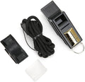 Loud Crisp Coach Whistle, Dog Whistle with Lanyard, Sports Referee Whistle for Adults Hiking Camping Training Basketball Football(Black&Gold)