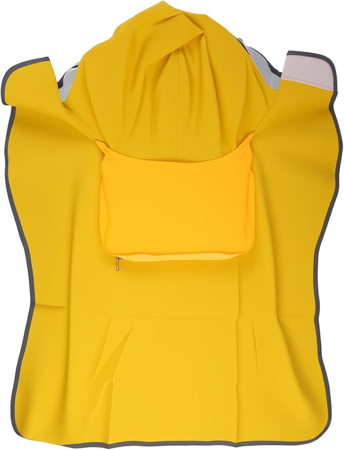 Dog Raincoat, Waterproof Reflective Dog Rain Jacket with Hooded Double Layer for Large Medium Dogs Border Collie, Husky, Samoyed, Shiba Inu - Lightweight Rainwear for Outdoor Walking