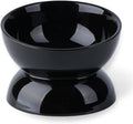 Cat Water Bowl, 16 OZ Ceramic Elevated Cat Bowls, 15° Tilted and Raised Pet Food Dish, Anti Vomiting Protect Pets' Spines and Whisker Fatigue