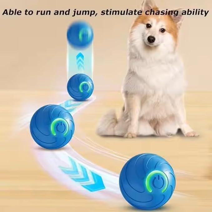 2PCS Duarspin Dog Ball, Shaky Balls Toy for Dogs, Interactive Dog BallToys, Fun Automatic MovingBall, Vibrating Ball Pet Bouncing BallToy, Duar Spin Dogs Balls That Moves on Its Own (Blue+Orange)
