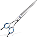 Straight Left Handed Dog Grooming Scissors 8.0'' Long Shears for Grooming Dogs Poodle Large Pet Japanese 440C Stainless Steel Super Sharp(8.0'' Straight)