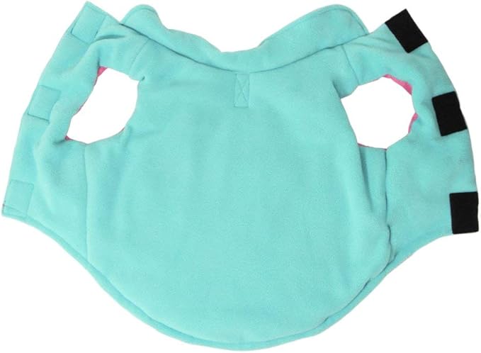 Gooby - Sports Vest, Fleece Lined Small Dog Cold Weather Jacket Coat Sweater with Reflective Lining, Pink, Medium