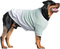 Extra Large Dog Sweaters Warm Clothes Pullover Sweatshirts for Labrador Rottweiler Great Dane, Green Grey, 5X-Large