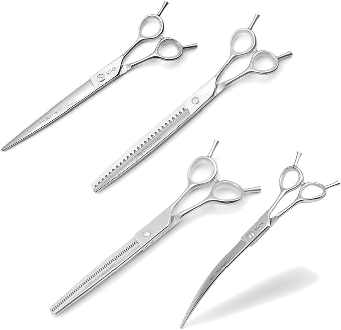 Chris Christensen Classic Series Grooming Shears, Full Set of Shears With Case, Groom Like a Professional, Any Skill Level, Made From 440C Japanese Steel