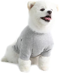 Dog Shirt for Small Dogs Plain T-Shirts Soft Breathable Dog Cotton Shirt pet Clothes (X-Small, Gray)