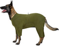OneTigris Dog Pajamas - Breathable Modal Stretch Dog Clothes, Four-Legged Cold Weather Clothes, Anti-Shedding Suit Onesie with Back Locking Zipper and Adjustable Chest Drawcord