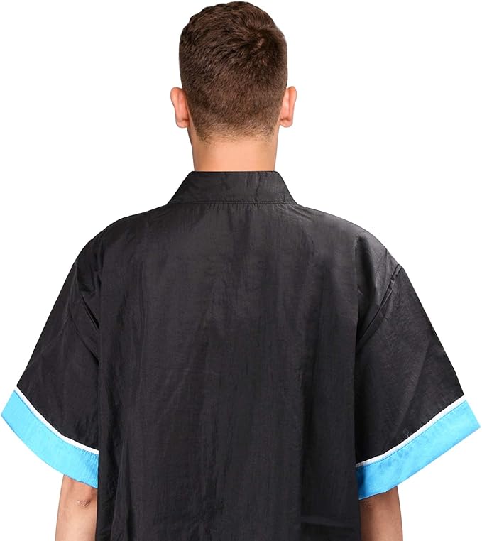 Noverlife Pet Grooming Jacket with Zipper, Large Size, Lightweight Hair Repellent Shirt Style Pet Groomer Smock for Dog Cat Grooming Pet Bath, Hair Salon Barber Hairdresser Work Clothes