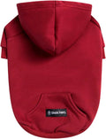 Spark Paws Dog Hoodie – Premium Dog Sweater for Small, Medium, and Large Dogs | Warm Outfits for French Bulldogs, Pitbull, Puppy, Winter Jacket Alternative - Burgundy - M