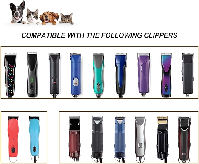 3 Color 40# Detachable Pet Dog Grooming Ceramic Blades,Compatible with Andis,Oster A5,Wahl KM-10 Series,Size #40 Blade 1/100-Inch 0.25MM Cut Length（Silver+Black+Golden）