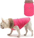 BEAUTYZOO Winter Dog Vest Coat with Harness Built in, Warm Puppy Jacket for Small Medium Dogs, Lightweight Cold Weather Small Dog Coat, Fleece Puffer Vest Windproof Snowproof Pet Clothes, Rose Pink