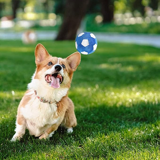 3-PACK Interactive Dog Toys Ball Suitable for Small and Medium Dogs, Soccer Ball, Football and Tennis Balls for Dogs, Stuffed with Fluffy Squeak Dog Toys, Puppy Dog Plush toys, Dog Birthday Gifts