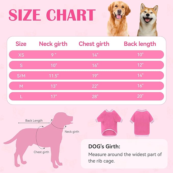 Dog Sweaters for Large Dogs, Brushed Fleece Dog Sweater Baseball Jacket Large Pet Sweater Clothes Soft Warm Boy Girl Pet(Pink-L)