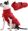 Kuoser Dog Coat, Dog Jackets for Small Dogs, Winter Reflective Puppy Puffer Jacket, Waterproof Dogs Snowsuit with Fleece Lining, Turtleneck Pet Vest Apparel for Cold Weather