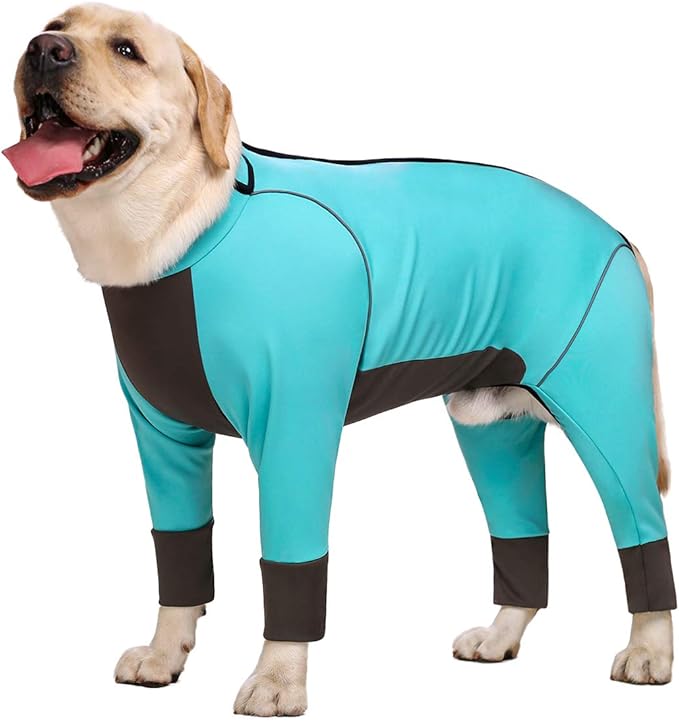 Dog Jumpsuit, Blue, 36, Waterproof, Four-Way Stretch, Large Size, Adult, Unisex, Modern, Casual, Onesie
