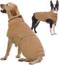 FUAMEY Winter Warm Coat, Fleece Turtleneck Jacket, Thick Waterproof Windproof Cold Weather Coats, Snowsuit Vest for Small Medium Large Dogs Pet Clothes
