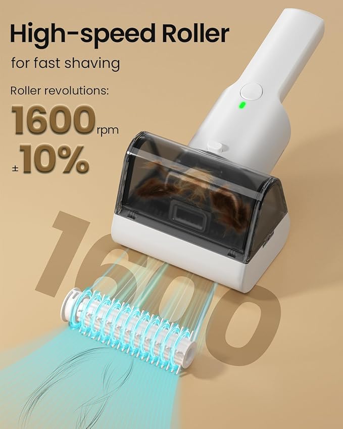 Electric Pet Hair Removal Tool,2025-Upgrade Cat&Dog Hair Vacuum & Lint Rollers Remover,Automatic Portable Hair Tool for Indoor and Outdoor,Cat Bed,Climbing Frame,Board,Carpet,Mats,Car Mats