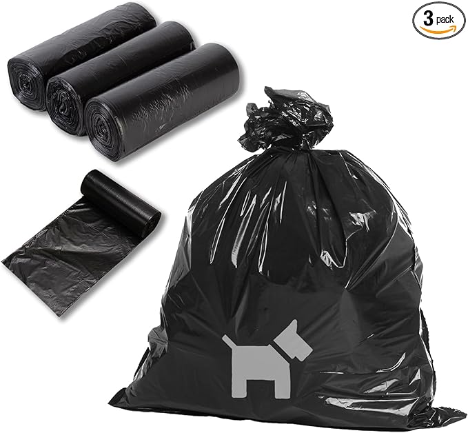 150 Pcs Dog Waste Bags Dog Poop Large Leak Proof Bags 26"x 33" pet Waste Station Can Liners Heavy Duty Pet trash Bin Liner Bag