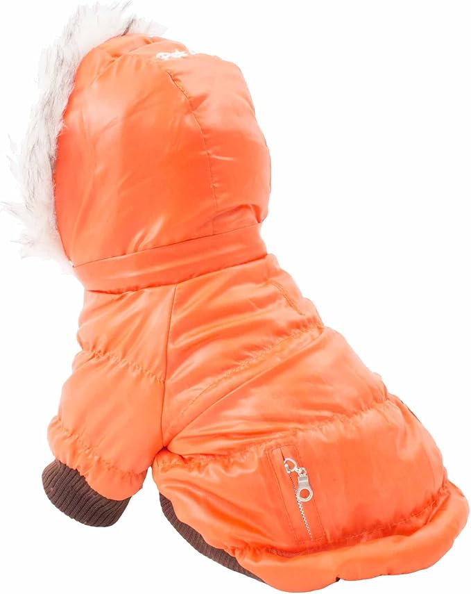 Pet Life ® Metallic Fashion Pet Parka Coat