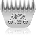 4FW Wide Pet Dog Grooming Detachable Blades,Compatible with Andis,Oster A5,Wahl KM10 Clippers,Cut Length 3/8"(9.5mm) for Larger Animals