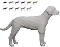 Lovelonglong Ribbed Dog T-Shirt Cotton Knitted Dog Sweaters for All Season Pet T-Shirts for Large Medium Small Dogs Off White M