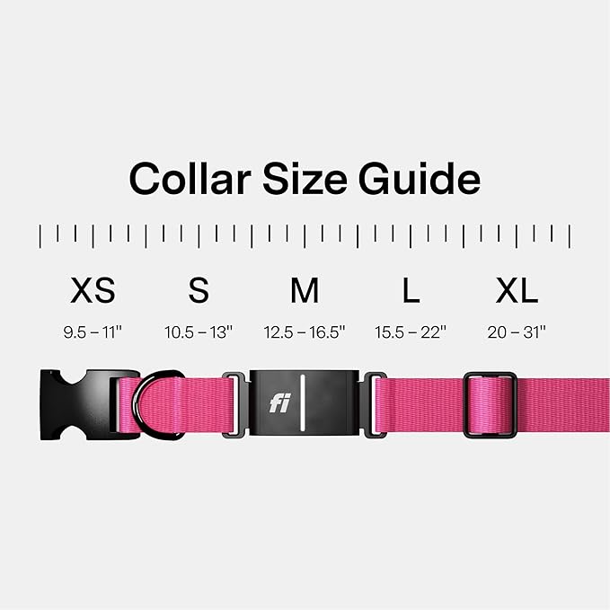 New Fi Series 3+ Smart Dog Tracker Collar – AI GPS for Dogs, Health & Behavior Monitor, Virtual Fence, Escape Alerts, Waterproof, Apple Watch Compatible 12Mo Membership Included