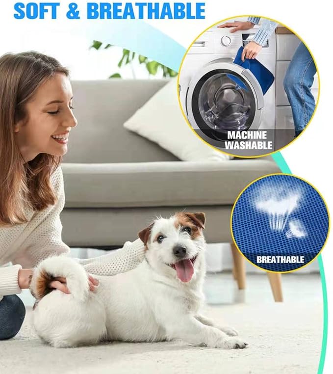 10 in 1 Dog Grooming Hammock Harness with Nail Clippers, Nail Trimming Hammock for Pet, Grooming Sling Hanger Holder Restaint for Nail Trimming/Clipping (XXS/Under 10lb Blue)