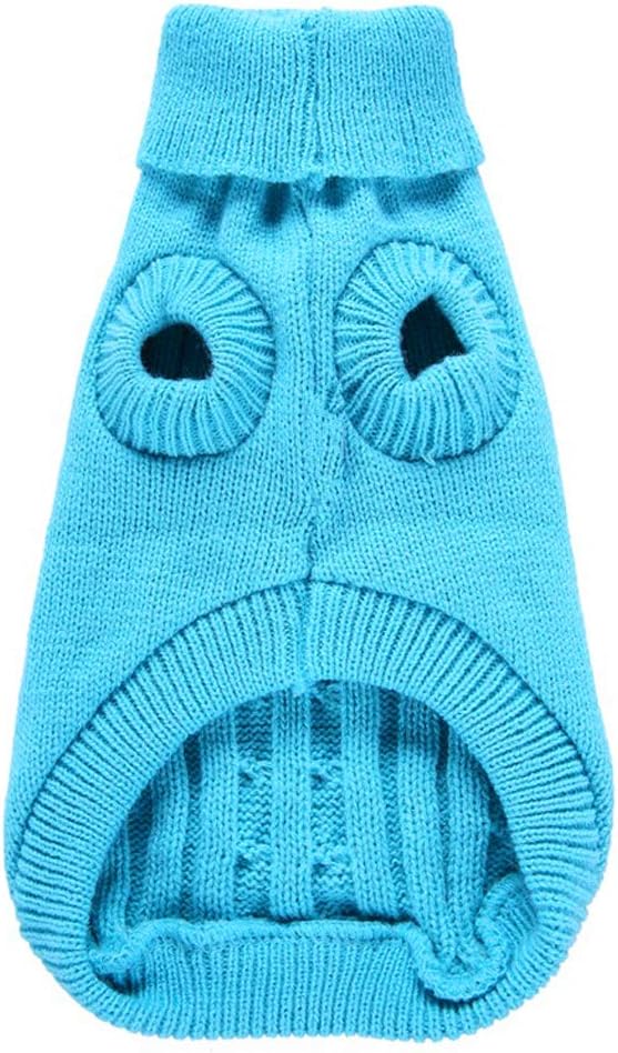 Warm Dog Sweater for Small, Medium, Large Dogs - Cute Winter Classic Turtleneck Pet Coat for Cats - Christmas Clothes for Girls Boys Puppy
