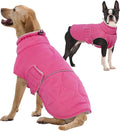 FUAMEY Winter Warm Dog Coat, Fleece Turtleneck Jacket, Thick Waterproof Windproof Cold Weather Coats, Snowsuit Vest for Small to Large Dogs