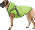 Mosucoirl Dog Raincoat Waterproof Dog Hoodie Reflective Dog Raincoat Hooded Adjustable Rain Jacket for Small Medium Large Dogs Puppies (Green, S)