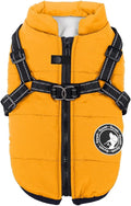 Gyuzh Dog Coat with Harness Puppy Coats Small Dog Harness Jacket Winter Waterproof Jackets for Smal Medium Large Dogs