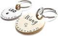 Cats Dogs ID Tags Personalized Lovely Symbols Pets Collar Name Accessories Simple Custom Engraved Products for Extra Small Four Legged Child Necklace Chain Anti-Lost Industrial Steel Charm