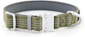 Plutus Pet Reflective Dog Collar with Aviation Aluminum Buckle, Neoprene Padded for Comfort, Lightweight, Heavy Duty Nylon Collar for Puppy Small Medium Large Dogs (Ranger Green, XL)