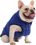 PetWarm Reversible Dog Cold Weather Coats, Waterproof Dog Puffer Vest, Vest for Dogs with Hook-and-Loop Strap, Windproof Outdoor Coat for Winter Walks and Snowy Days, Blue, XL