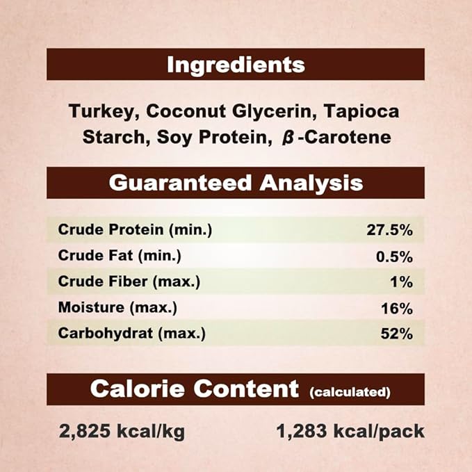 AFreschi Natural Turkey Treats Star Bites –16 oz, Hexagonal Shape, USA-Sourced Trukey, All-Natural, Hypoallergenic, Low-Fat, Healthy & Easily Digestible, Puppy & Training Snack & Small Dogs