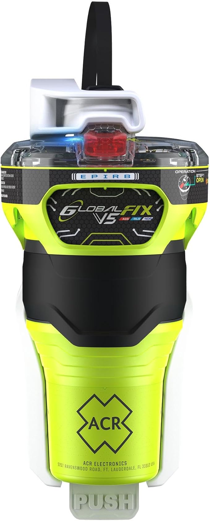 ACR GlobalFix V5 AIS EPIRB Survival Kit with Ditchbag and Signaling Gear – The Ultimate Safety Solution for Emergency situations, ensuring Reliable Distress signaling (Model 2338.1).