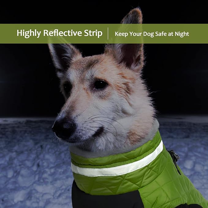 Lelepet Dog Coat Warm Dog Winter Coat Waterproof Dogs Jacket with Harness Built in Reflective Pet Fleece Vest Zip-Up Cold Weather Coats for Extra Large Dogs Turtleneck & Windproof Coats Great Dane 3XL
