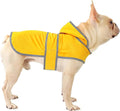 Dog Raincoat Hooded,Waterproof Rain Coat for Dogs with Adjustable Belly Strap,Reflective Strips, Lightweight Slicker Poncho Rain Jacket for Small Medium Large Dogs