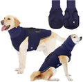 Dog Anxiety Vest,Pet Calming Hoodie Breathable Dog Anti-Anxiety Jacket for Thunder Fireworks and Separation,Blue XXL
