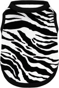 Adorable Zebra Print Dog Shirts – Lightweight, Cozy Outfit for Small to Medium Dogs, Soft & Snuggly Pet Wear for Everyday Comfort and Cuteness.Black XXL