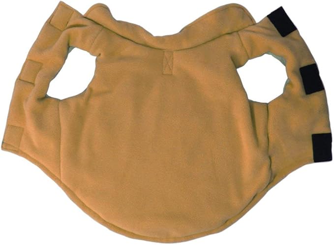 Gooby - Sports Vest, Fleece Lined Small Dog Cold Weather Jacket Coat Sweater with Reflective Lining, Green, X-Large