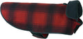 Stormy Kromer Fleece Dog Jacket, Red/Black Plaid, Small