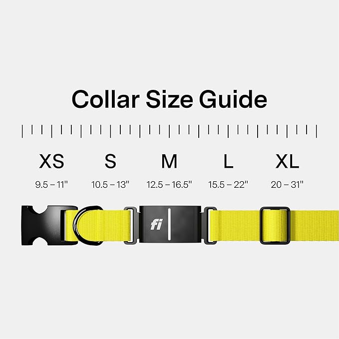 New Fi Series 3+ Smart Dog Tracker Collar – AI GPS for Dogs, Health & Behavior Monitor, Virtual Fence, Escape Alerts, Waterproof, Apple Watch Compatible 12Mo Membership Included