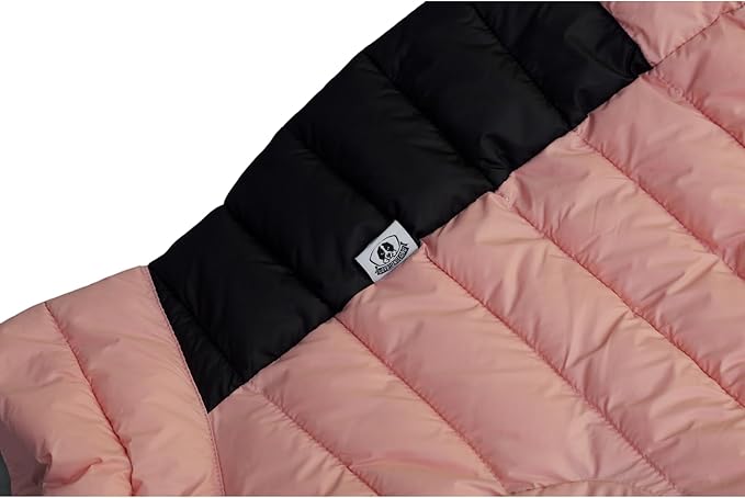 Dog Coat Warm Jacket, 4 Legs Covered Waterproof Windproof Reflective Vest, Zippered Adjustable Outdoor Snow Jacket for Small Medium Large Dogs, Lotus Pink XXXXL