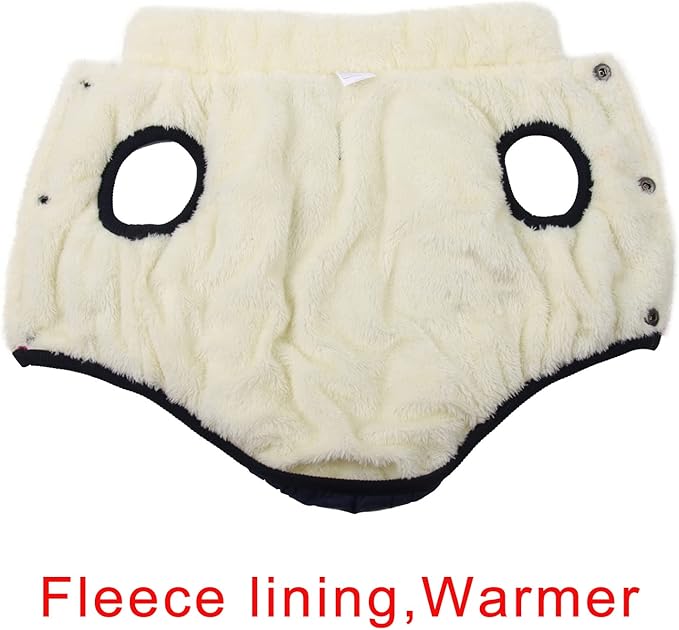 Fleece Lined Warm Dog Jacket for Puppy Winter Cold Weather,Soft Windproof Small Dog Coat,Blue XS