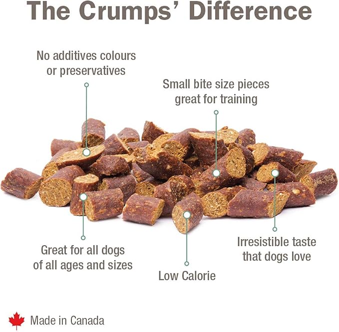 Crumps' Naturals Semi Moist Chicken Mini Trainers 10.6oz /3000g, Brown (MT-C-250)